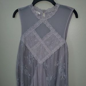 Maurices Dusty Purple Lace Tank